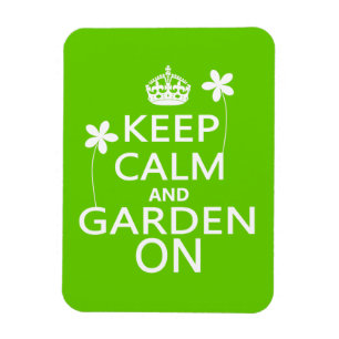 Magnet Flexible Gardez le calme et le jardin dessus