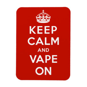 Magnet Flexible Gardez le calme et le Vape dessus