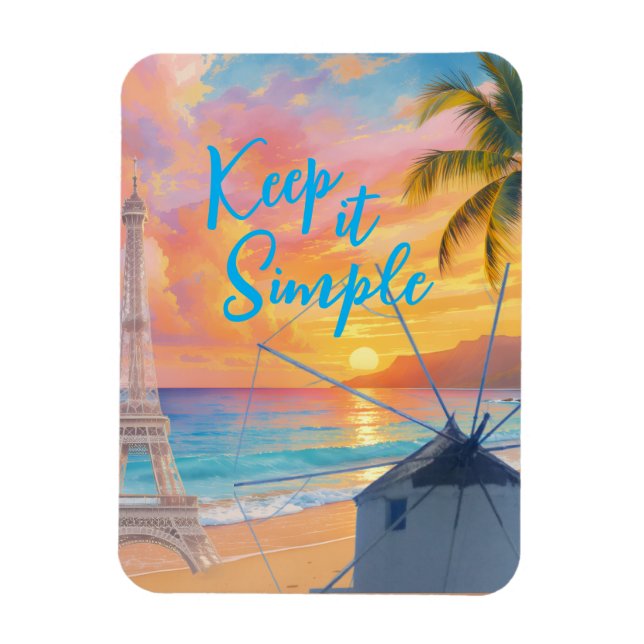 Magnet Flexible Gardez les choses simples (Vertical)