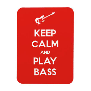 Magnet Flexible Gardez votre calme et jouez de la basse