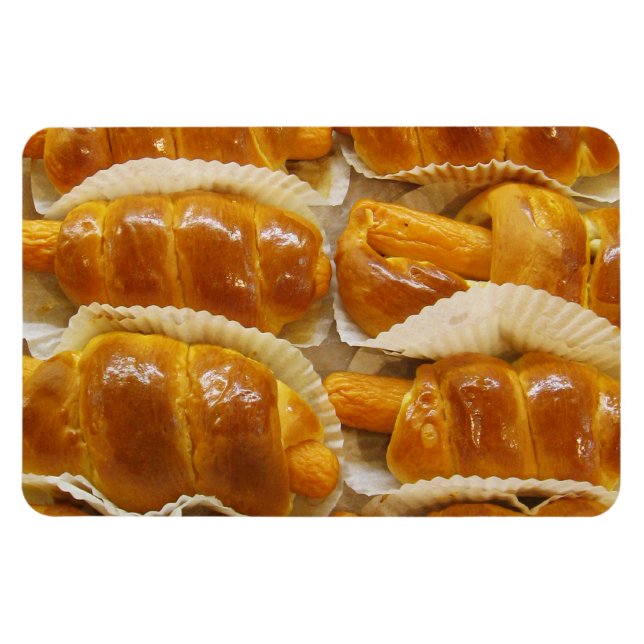 Magnet Flexible Gâteau de chien chaud ... Restauration asiatique (Horizontal)