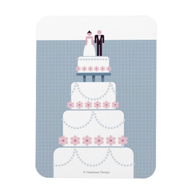 Magnet Flexible Gâteau mariage (Vertical)