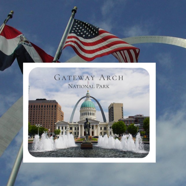 Magnet Flexible Gateway Arch, Old Courthouse, Runner, St. Louis (Créateur téléchargé)