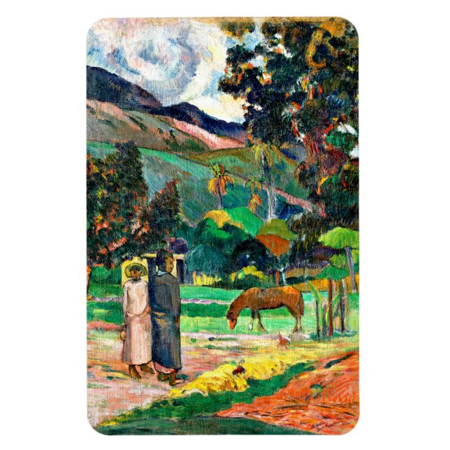 Magnet Flexible Gauguin - Paysage tahitien, 1892 (Vertical)