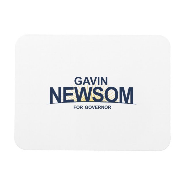Magnet Flexible Gavin Newsom pour le gouverneur (Horizontal)