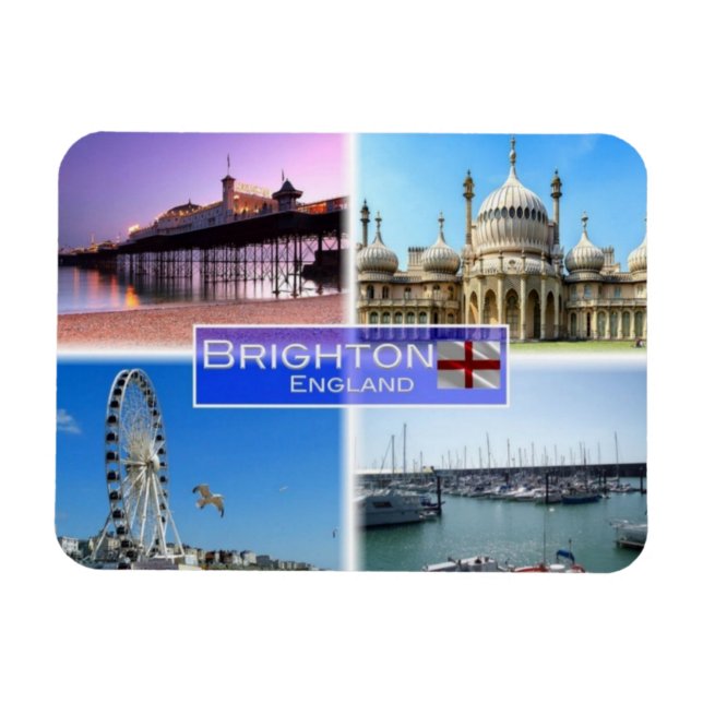 Magnet Flexible GB Royaume-Uni - Angleterre - Brighton - (Horizontal)