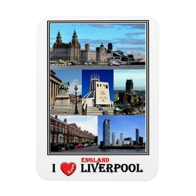Magnet Flexible GB Royaume-Uni - Angleterre - Liverpool - (Vertical)