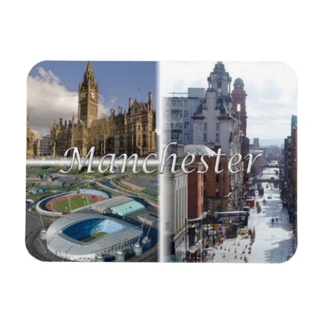 Magnet Flexible GB Royaume-Uni - Angleterre - Manchester - (Horizontal)
