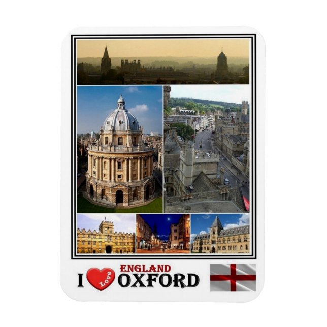 Magnet Flexible GB Royaume-Uni - Angleterre - Oxford - (Vertical)