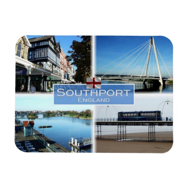 Magnet Flexible GB Royaume-Uni - Angleterre - Southport (Horizontal)