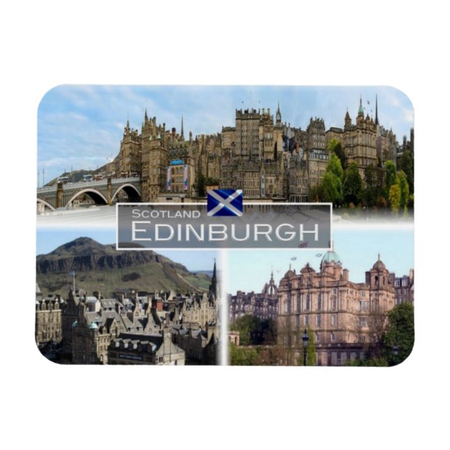 Magnet Flexible GB Royaume-Uni - Ecosse - Edimbourg - (Horizontal)