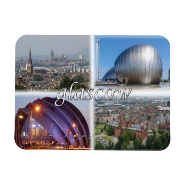 Magnet Flexible GB Royaume-Uni - Ecosse - Glasgow - (Horizontal)