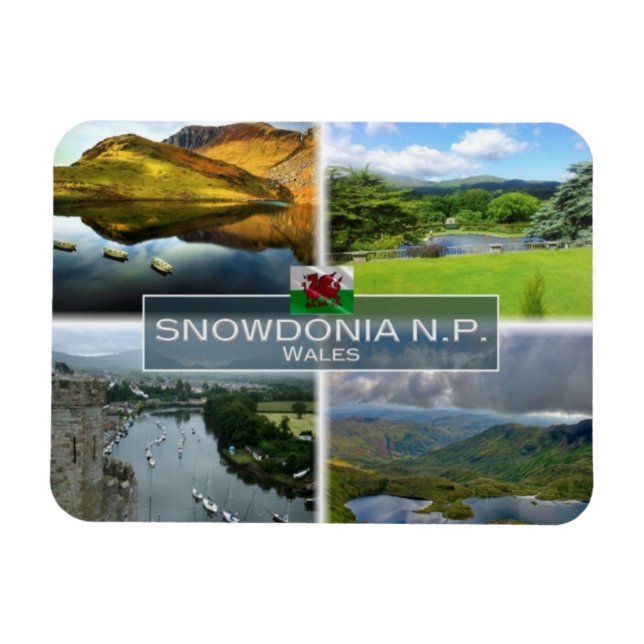 Magnet Flexible GB Royaume-Uni - Pays de Galles - Snowdonia N.P. - (Horizontal)
