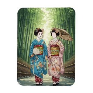 Magnet Flexible Geisha à Arashiyama Japon Kyoto