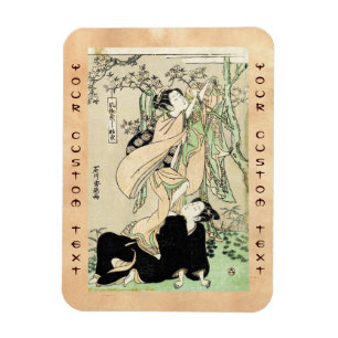 Magnet Flexible Geishas vintages japonais frais du rouleau deux