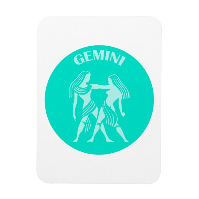Magnet Flexible Gémeaux, Signe du zodiaque, Horoscope, Astrologie (Vertical)