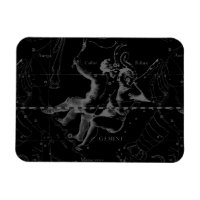 Gemini Constellation Map Engraving par Hevelius