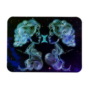 Magnet Flexible gemini twins zodiac aimant