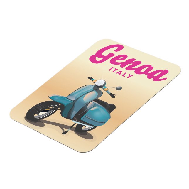Magnet Flexible Gênes Italie scooter (Côté Gauche)