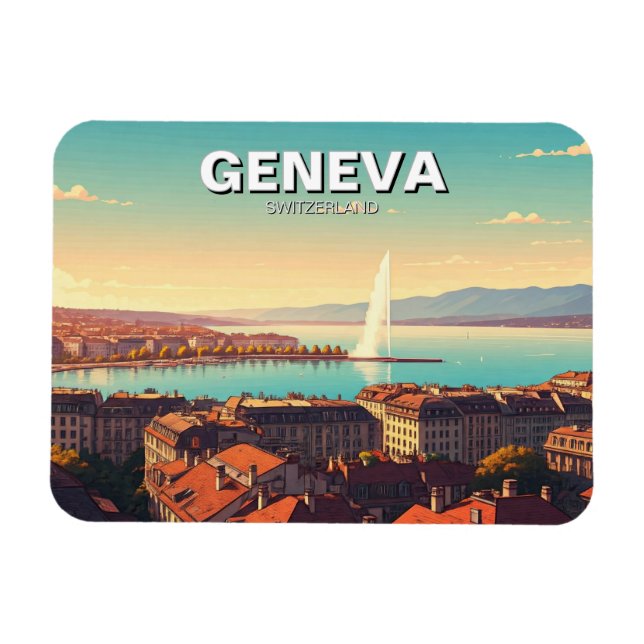 Magnet Flexible Genève Suisse (Horizontal)