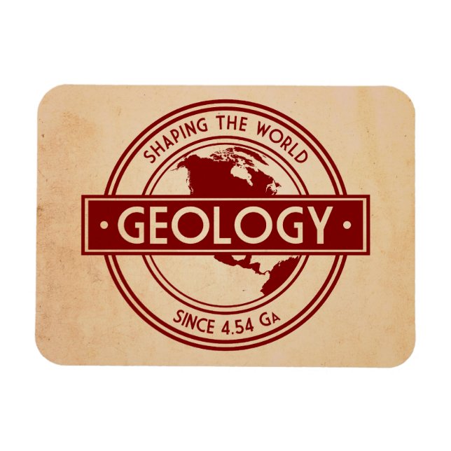 Magnet Flexible Géologie - Façonner le logo mondial (Amérique du N