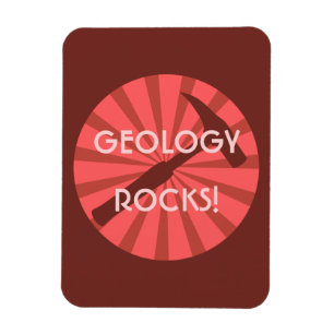 Magnet Flexible géologie rocks! Insigne marteau