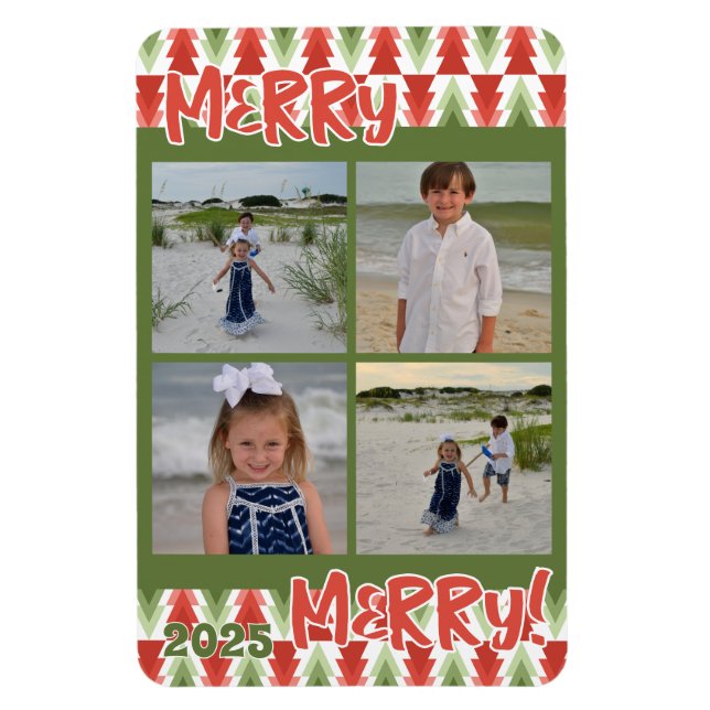 Magnet Flexible Geometric Christmas Tree Grove (Vertical)