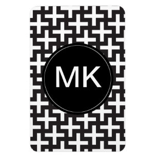 Magnet Flexible Géométrie noir et blanc