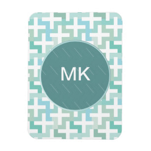 Magnet Flexible Géométrique vert de Seafoam