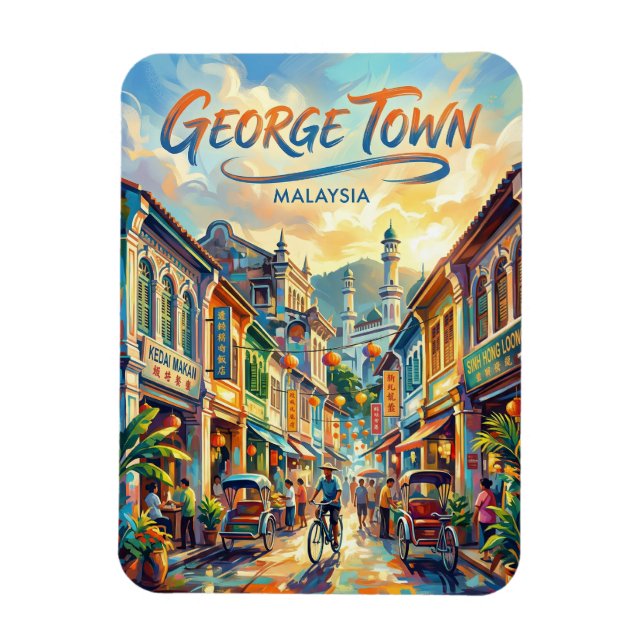 Magnet Flexible George Town Malaisie (Vertical)