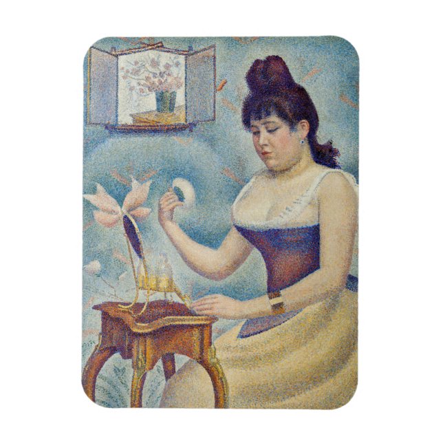 Magnet Flexible Georges Seurat - Jeune Femme Se Poussant (Vertical)