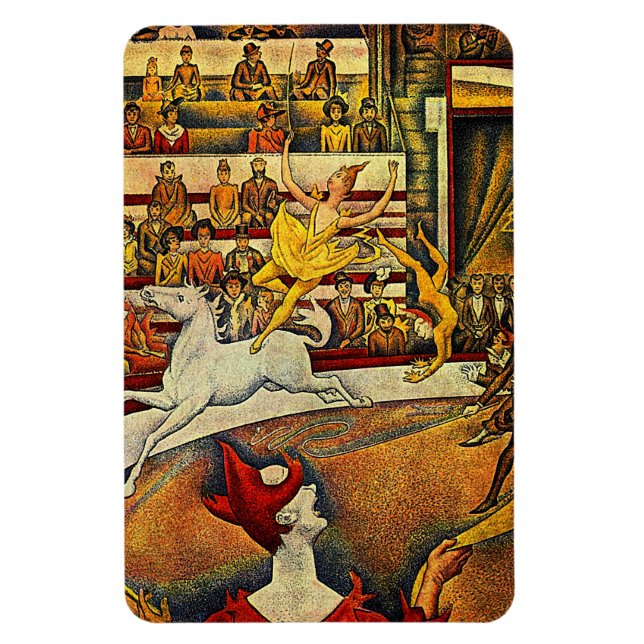 Magnet Flexible Georges Seurat's The Circus (1891) - Clown & Rider (Vertical)