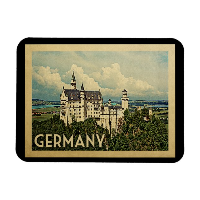 Magnet Flexible Germany Vintage Travel (Horizontal)