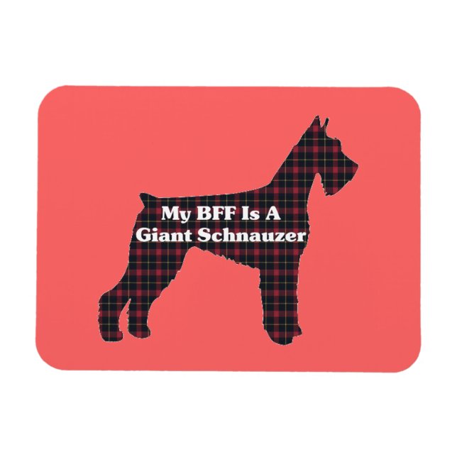 Magnet Flexible Giant Schnauzer BFF (Horizontal)