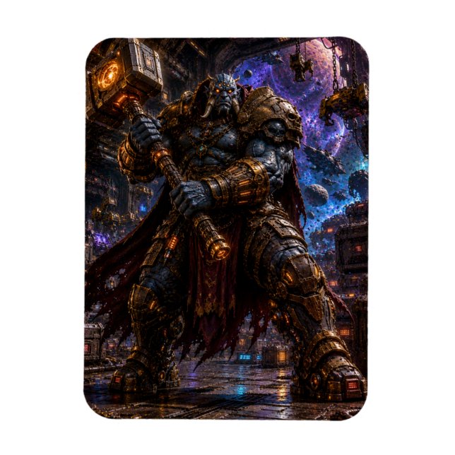 Magnet Flexible Giant Space Pirate — Hammer Warrior (Vertical)
