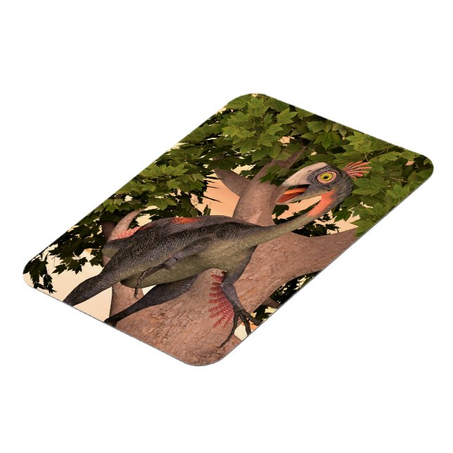 Magnet Flexible Gigantoraptor Dinosaure Aventure Art pour Enfants (Côté Gauche)