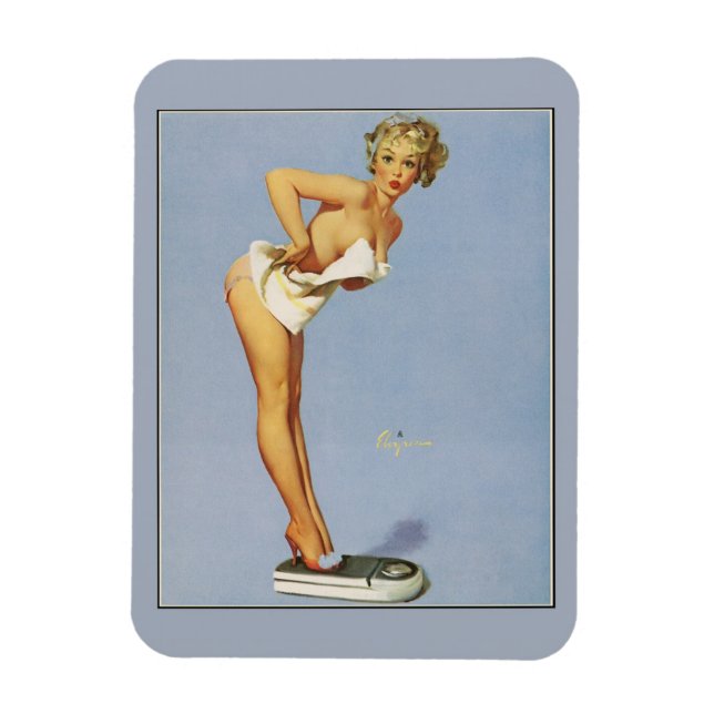 Magnet Flexible Gil Elvgren ♡ pin Vintage fille ♡ (Vertical)