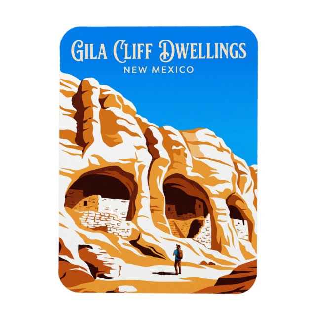 Magnet Flexible Gila Cliff Dwellings National Monument États-Unis (Vertical)