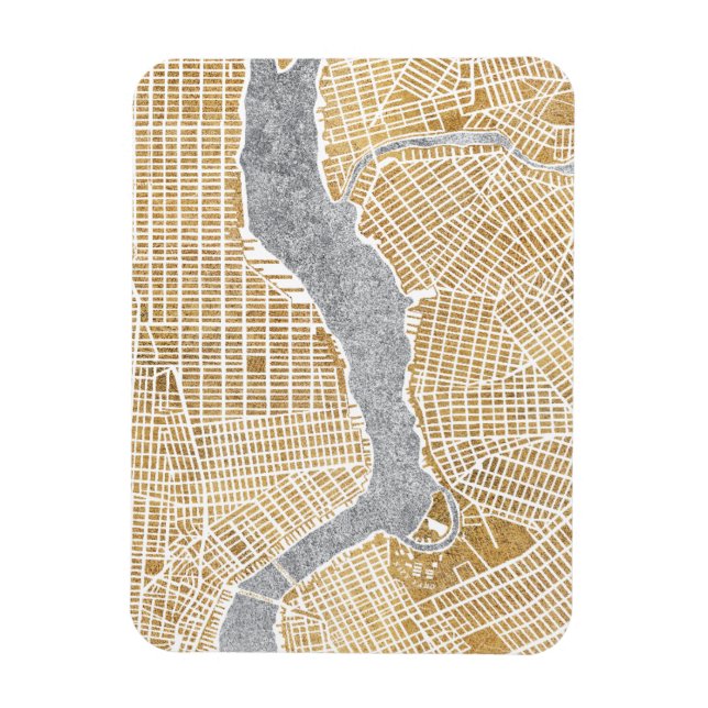 Magnet Flexible Gilded City (Vertical)