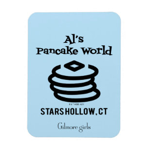 Magnet Flexible Gilmore Girls Logo d'Al's Pancake World
