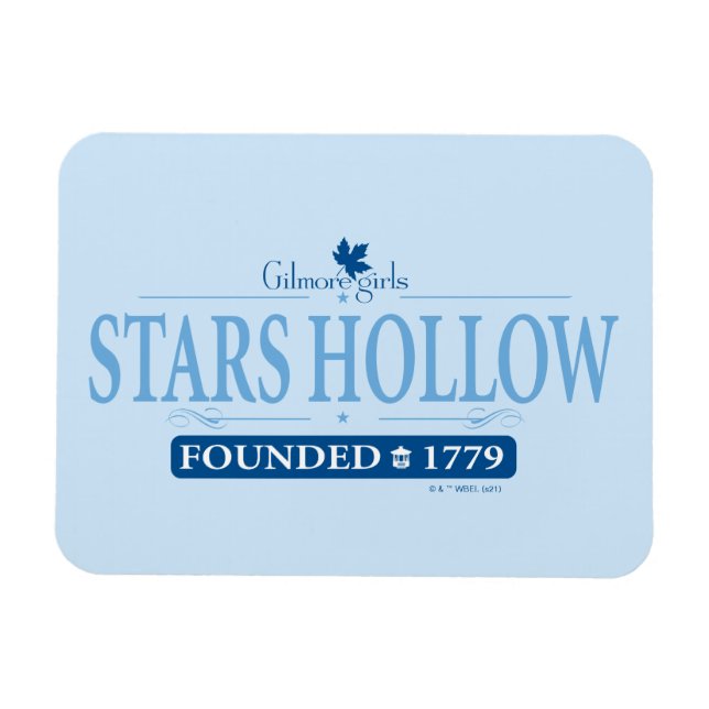 Magnet Flexible Gilmore Girls | Logo Hollow Stars (Horizontal)
