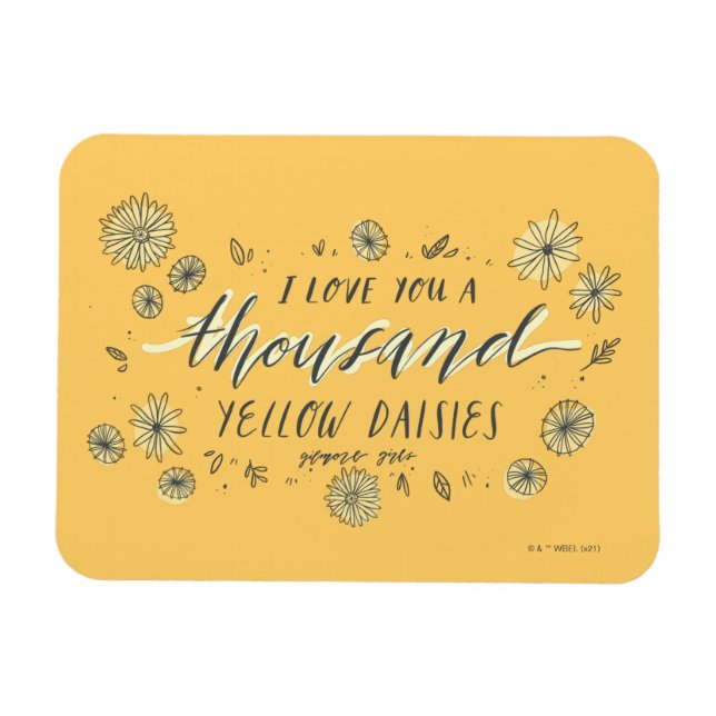 Magnet Flexible Gilmore Girls | Mille Mille Marguerites Jaunes (Horizontal)