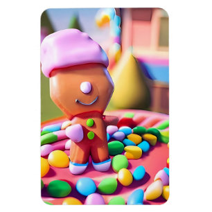 Magnet Flexible Gingerbread Boy Favorise - Ken Gage Art