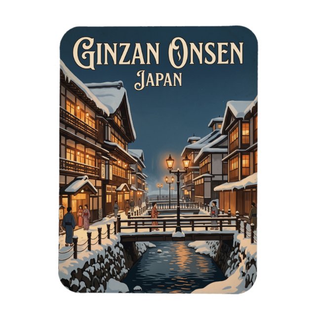 Magnet Flexible Ginzan Onsen Japon (Vertical)