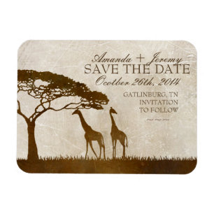 Magnet Flexible Giraffe africaine Brown et ivoirienne Enregistrer 