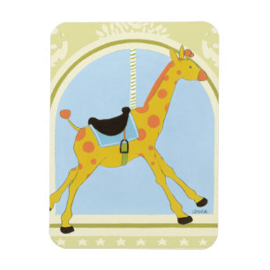 Magnet Flexible Giraffe de carrousel par Juin Erica Vess