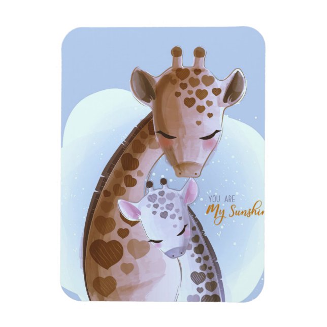 Magnet Flexible Giraffe Lover Cute Giraffes (Vertical)