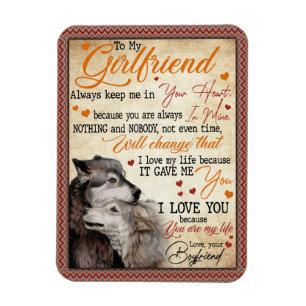 Magnet Flexible Girlfriend Gifts   Letter To My Girlfriend