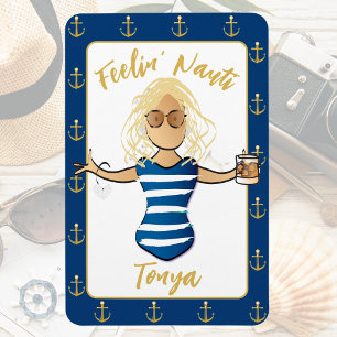 Magnet Flexible Girls Beach Weekend pour sa porte de vacances amus