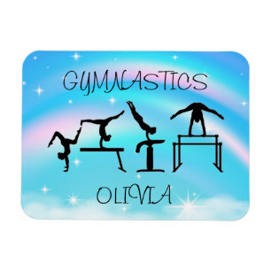 Magnet Flexible Girls Gymnastique Rainbow Swirls